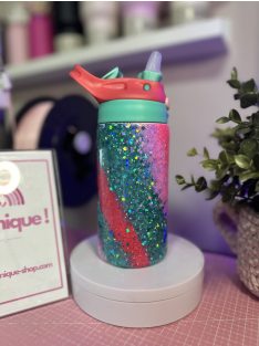   GYEREK TERMOSZ (KULACS) EGYEDI CSILLÁM BEVONATTAL ÉS AKÁR MINTÁVAL A TE ÍZLÉSEDNEK MEGFELELŐEN