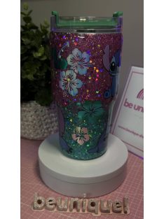 CSILLÁMMAL BEVONT 590 ML TERMOSZ SZÍVÓSZÁLLAL