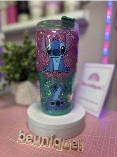 CSILLÁMMAL BEVONT 590 ML TERMOSZ SZÍVÓSZÁLLAL