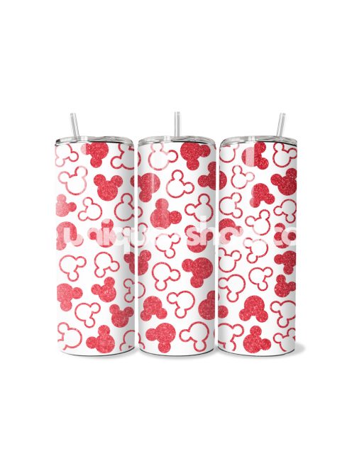 MICKEY MOUSE RED&WHITE TUMBLER