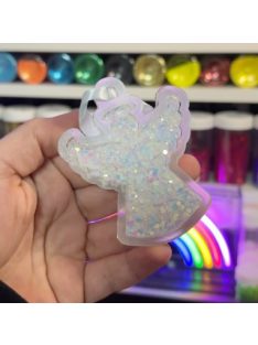   KARÁCSONYFADÍSZ KÜLÖNBÖZŐ FORMÁKBAN CSILLÁMMAL TÖLTVE EGYEDI SZÍNBEN FELIRATTAL, MOTÍVUMMAL