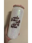 ÁLLÓ CSILLÁMOS POHÁR FEDÉLLEL ÉS SZÍVÓSZÁLLAL