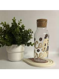 COFFEE CREAMER ÜVEGECSKE PARAFADUGÓVAL
