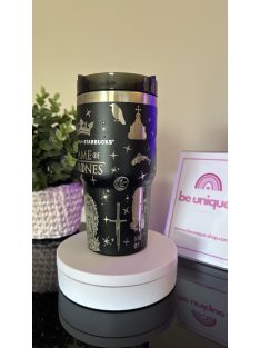 STANLEY + STARBUCKS GRAVÍROZOTT TERMOSZ FEKETE 600 ML