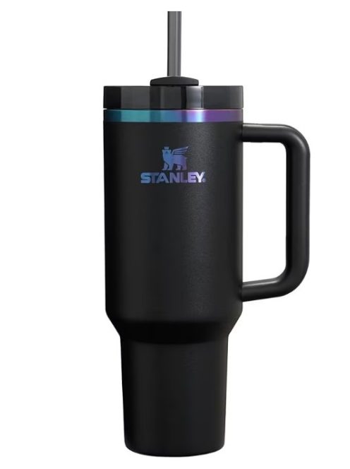 GRAVÍROZOTT STANLEY TERMOSZ 1200 ML - FEKETÉBEN, SZIVÁRVÁNYOS GRAVÍROZÁSSAL