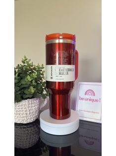   GRAVÍROZOTT STANLEY+STARBUCKS TERMOSZ 1200 ML - FÉNYES PIROS SZÍNBEN