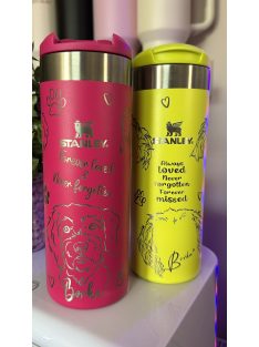   GRAVÍROZOTT STANLEY AEROLIGHT TRANSIT MUG 600 ML - VÁLASZTHATÓ SZÍNBEN