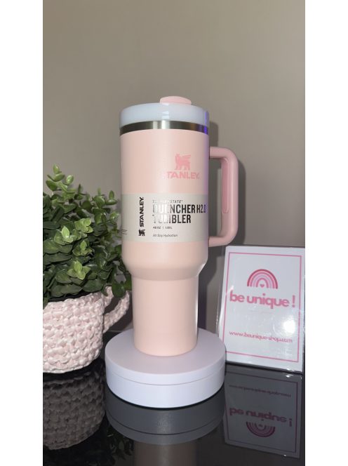 GRAVÍROZOTT STANLEY TERMOSZ 1200 ML - RÓZSASZÍN SZÍNBEN, EZÜST GRAVÍROZÁSSAL