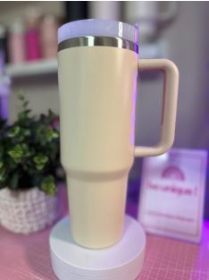 GRAVÍROZOTT FÜLES TERMOSZ BARACKVIRÁG SZÍNBEN 1200 ML