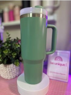 GRAVÍROZOTT FÜLES TERMOSZ OLIVA ZÖLD SZÍNBEN 1200 ML