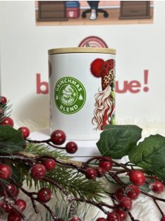   GRINCH MINTÁS KERÁMIA BÖGRE BAMBUSZ FEDÉLLEL ÉS KISKANÁLLAL