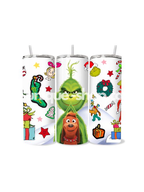 GRINCH ÉS MAX KARÁCSONYI MINTÁS TUMBLER