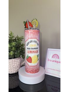   LIMONÁDÉ DIZÁJN TERMOSZ 750 ML-es KIVITELBEN SIMA ÉS DÍSZÍTETT KUPAKKAL