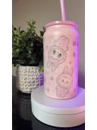 550 ML-ES ROZSDAMENTES ACÉL HŐTARTÓ TERMOSZ POHÁR, SZILIKON FEDÉLLEL,SZÍVÓSZÁLLAL EGYEDI FOTÓVAL KÜLÖNBÖZŐ SZÍNEKBEN