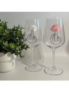   SZÍNVÁLTÓS FEHÉR-PINK BOROS, MARTINIS VAGY PEZSGŐS POHÁR