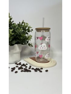 SZÍNVÁLTÓS FELHŐCSKE ÜVEGPOHÁR