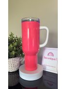 1200 ML STANLEY STÍLUSÚ ZÁRHATÓ FEDELŰ TERMOSZ SZÍVÓSZÁLLAL SAJÁT FOTÓVAL KÉRHETŐ TÖBBFÉLE SZÍNBEN