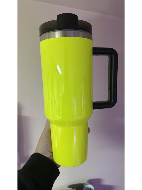 1200 ML STANLEY STÍLUSÚ ZÁRHATÓ FEDELŰ TERMOSZ SZÍVÓSZÁLLAL SAJÁT FOTÓVAL KÉRHETŐ TÖBBFÉLE SZÍNBEN