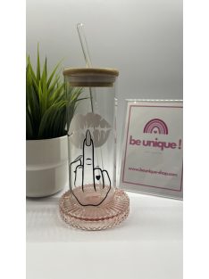   Hidegre színváltós “szörnyű napom volt ma” pohár bambusz fedéllel