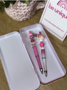 FÉM TOLLTARTÓ EGYEDI MINTÁVAL KÉK KERETTEL 