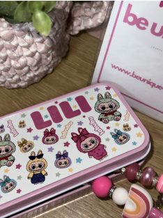 FÉM TOLLTARTÓ EGYEDI MINTÁVAL KÉK KERETTEL 