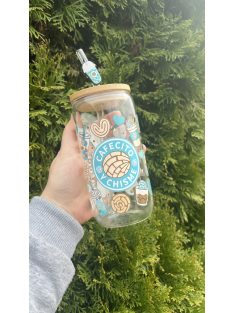 CAFECITO CHISME  BLUE UV ÜVEGPOHÁR