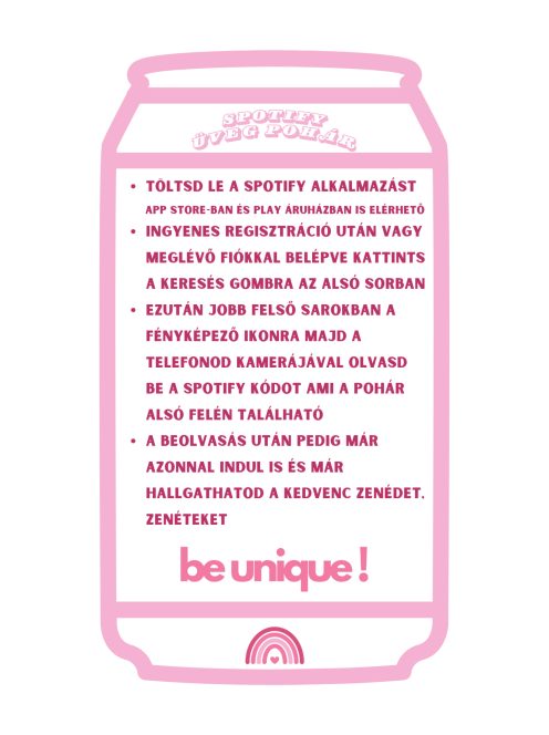 Üvegpohár saját fotóval és SPOTIFY kóddal bambusz tetővel és üveg szívószállal